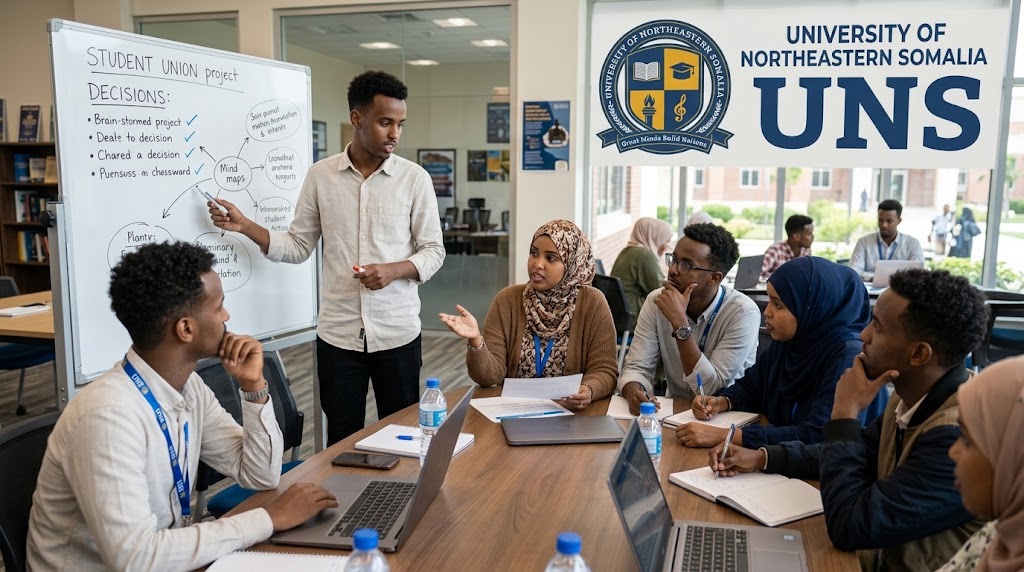 Students in a group discussion